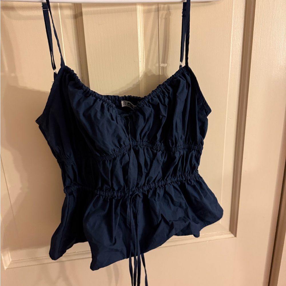 Ciao Lucia Dark Blue Camisole Top